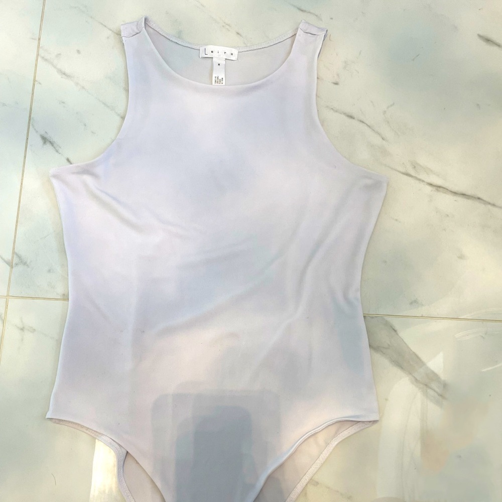 A white bodysuit